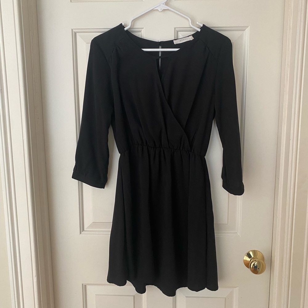 Lush Black Skater Dress